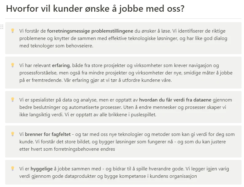 Early version of Glitni's value proposition to future clients -- as of November 2021