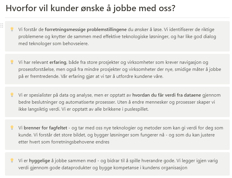 Tidlig versjon av verdibudskapet til Glitni til fremtidige kunder – per november 2021 Tidlig versjon av verdibudskapet til Glitni til fremtidige kunder – per november 2021