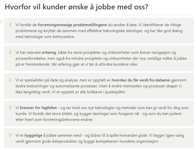 Tidlig versjon av verdibudskapet til Glitni til fremtidige kunder – per november 2021 Tidlig versjon av verdibudskapet til Glitni til fremtidige kunder – per november 2021