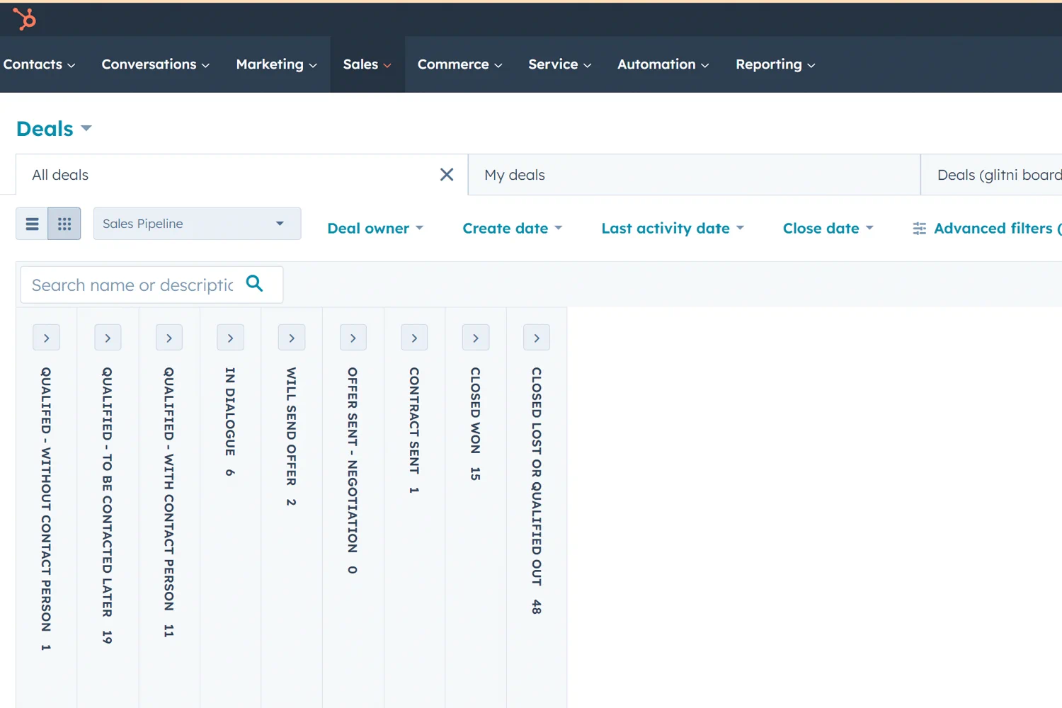 Hubspot støtter CRM-prosessene våre.