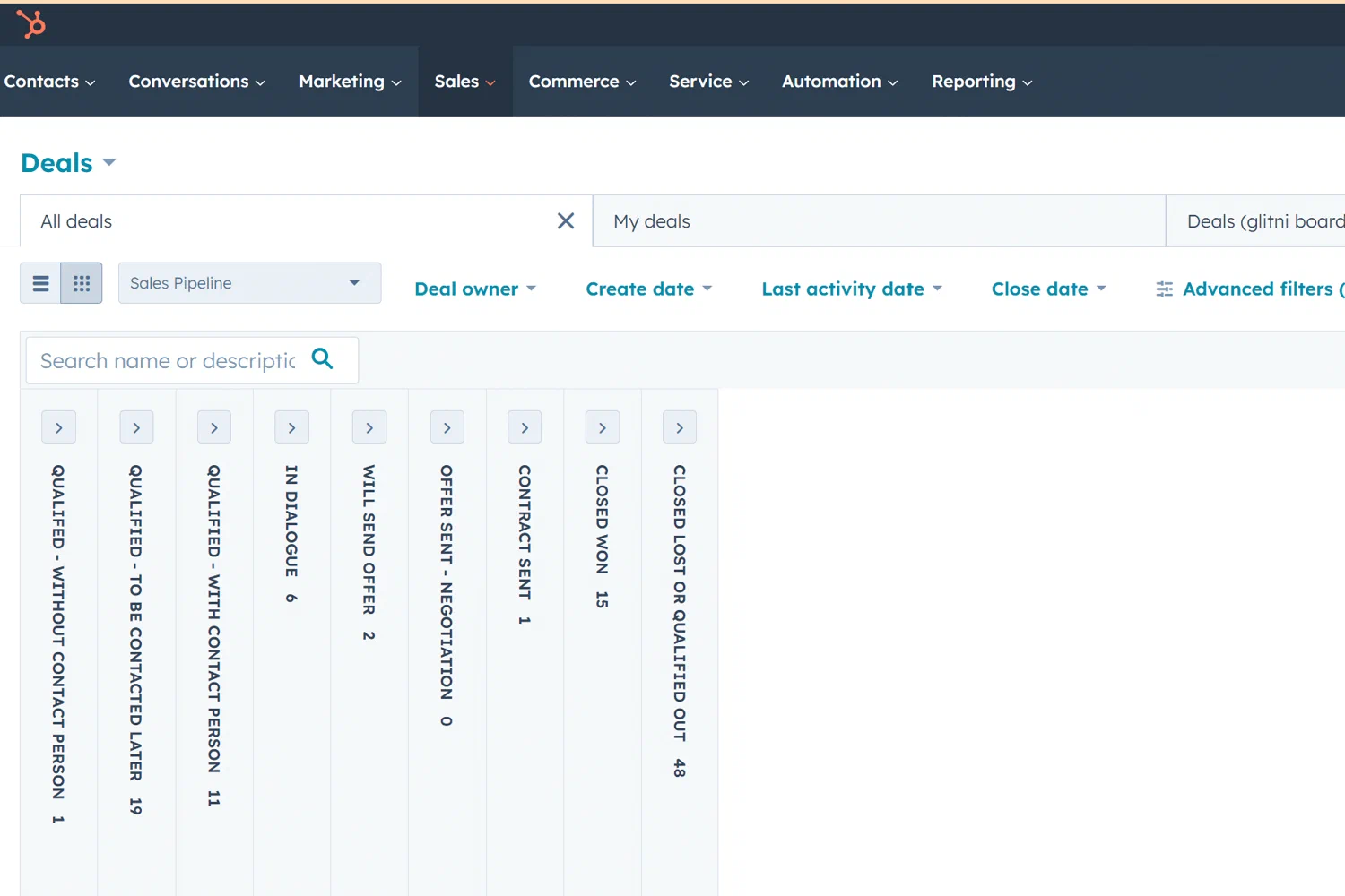 Hubspot supports our CRM processes.