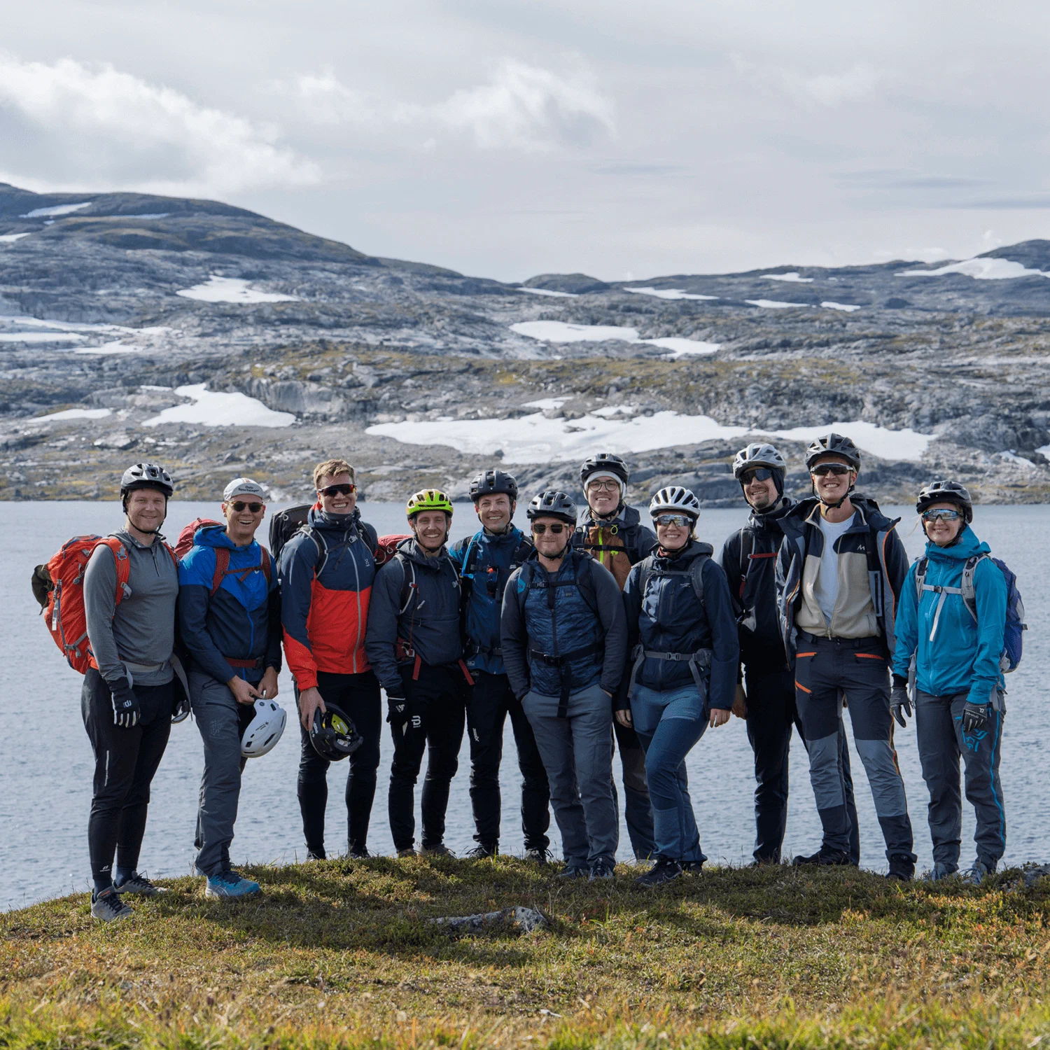 Gruppebilde på Rallarvegen