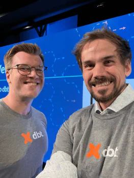 Runar og Troyel på dbt Meetup